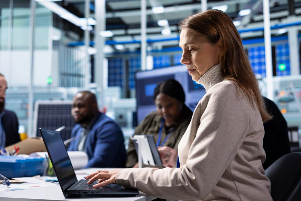 First Class Networks team delivering managed IT services to a Burlington Massachusetts small business